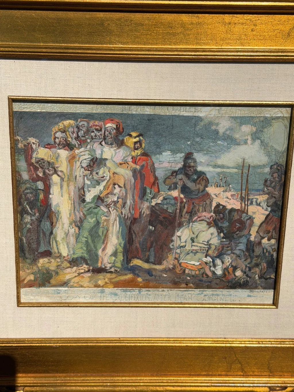 Karl Yens 1868-1945 California Impressionist Oil Painting On Board – detail view 2